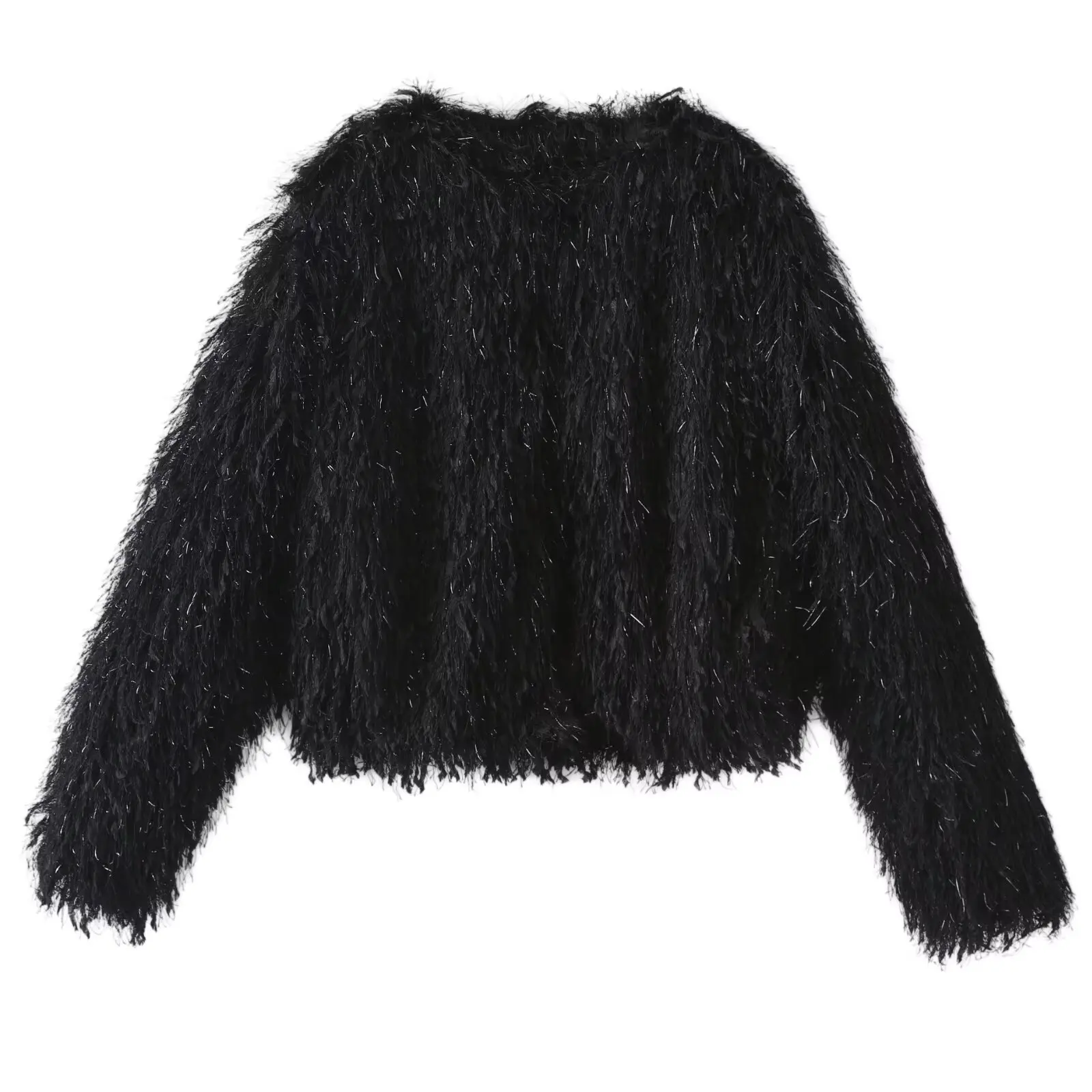 2026 New Elegant Round Neck Metal Trim Women Short Jacket Multiple Colors Optional Slim Fit Slimming Versatile