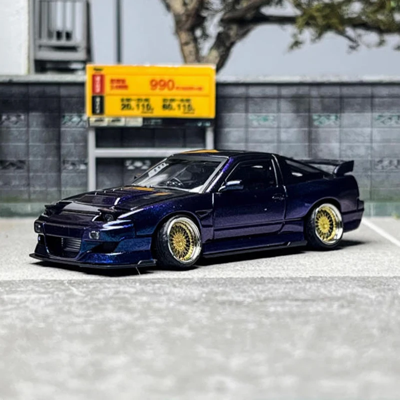 

MT 1:64 масштаб 180SX ракета кролик модель автомобиля из сплава классический сувенир для взрослых подарок статический дисплей