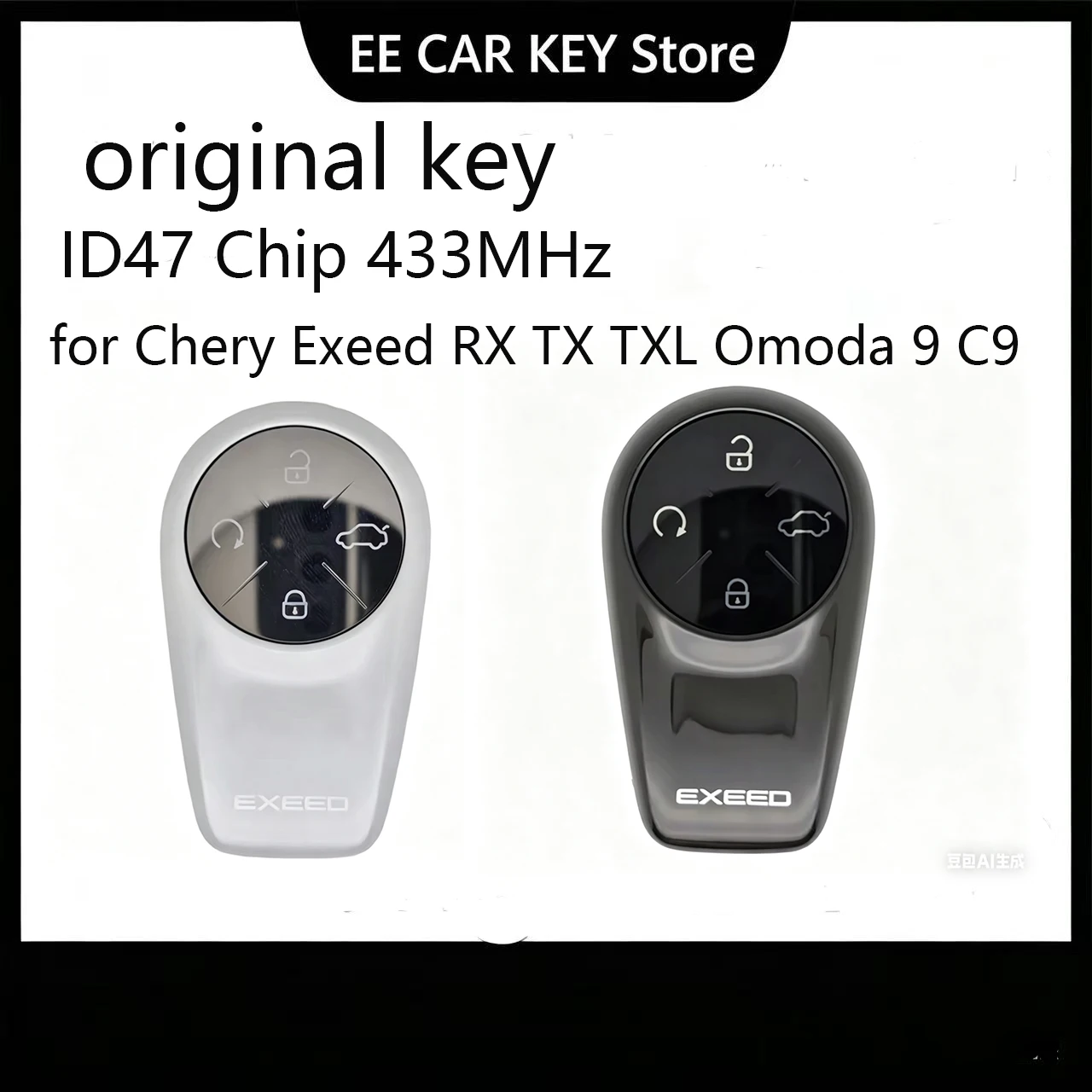 

ID47 Chip 433MHz for Chery Exeed RX TX TXL Omoda 9 C9 Original Smart Remote Key