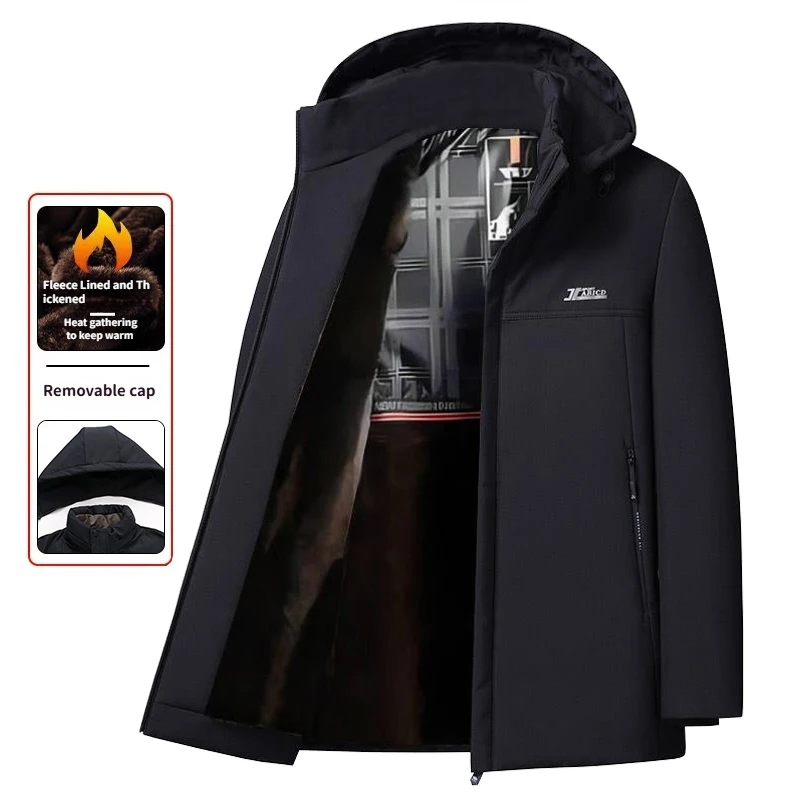 

Зимняя теплая куртка, мужская парка, зимние куртки с капюшоном для мужчин, зимние пальто на флисовой подкладке, утепленная мужская верхняя одежда для сноуборда, ветрозащитная