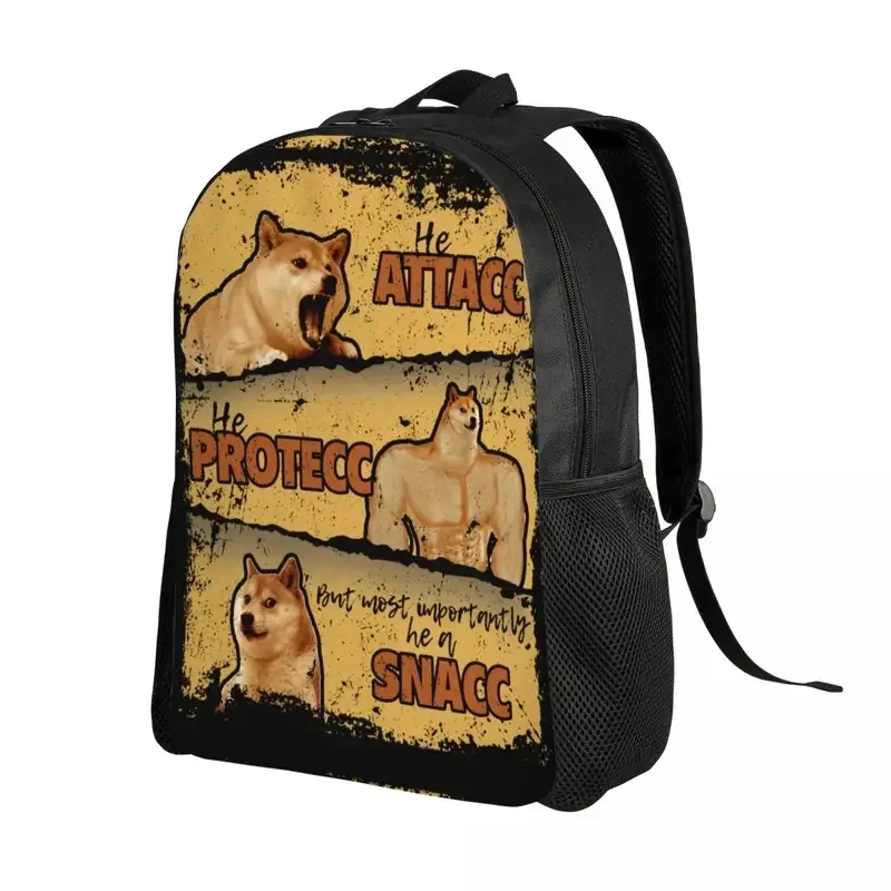 Cheems Memes Shiba Inu Doge Backpacks for Men Women Waterproof College School Bag Printing Bookbag