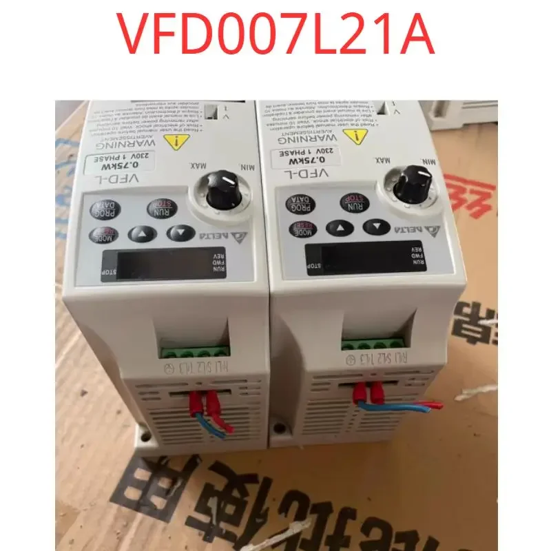 Second-hand test OK VFD007L21A Inverter L Series 0.75KW, 220V Power Supply VFD007L21A