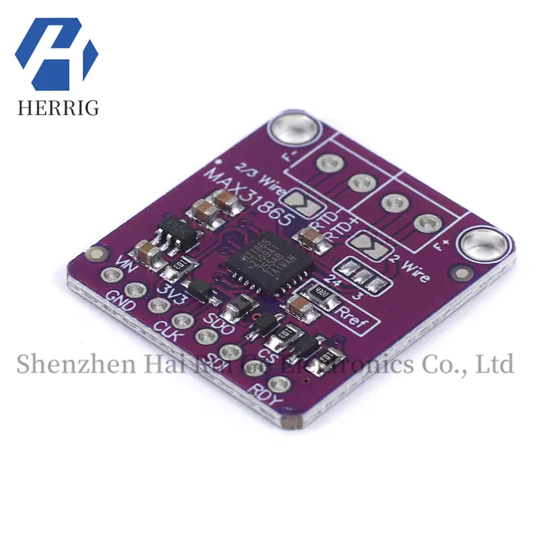 MAX31865 Modul Detektor Sensor Suhu Tahan Platinum Akuisisi Suhu RTD/PT100-PT1000