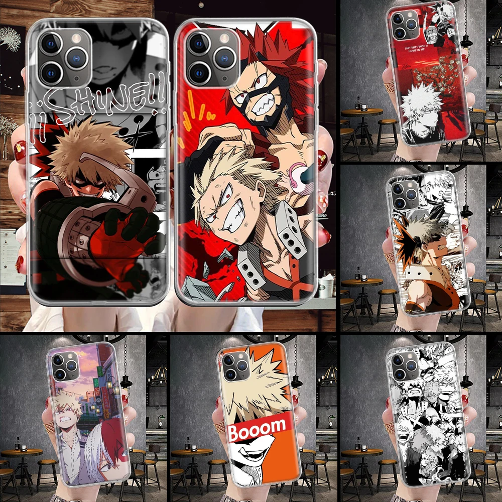 My Hero MHA Bakugou Katsuki Soft Phone Case For IPhone 11 13 16 Pro MAX 15 + 14 Plus 12 Mini X XS Apple 8 7 SE Fundas Coque 11 1