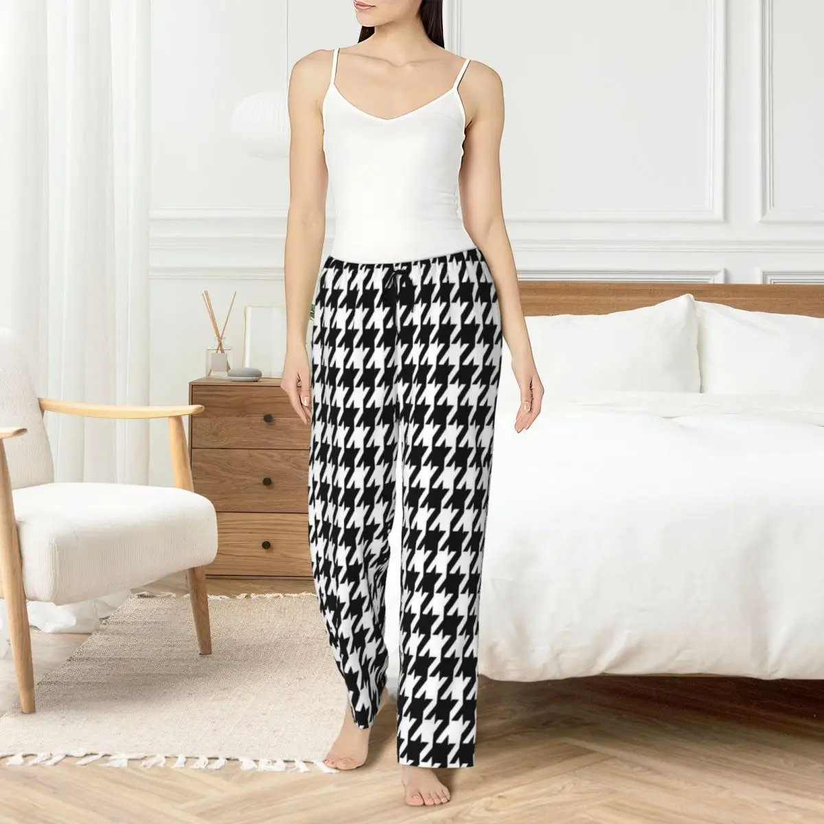 

Custom Printed Recaros Seat Square Pajama Pants Women's Sleep Sleepwear Bottoms with Pockets