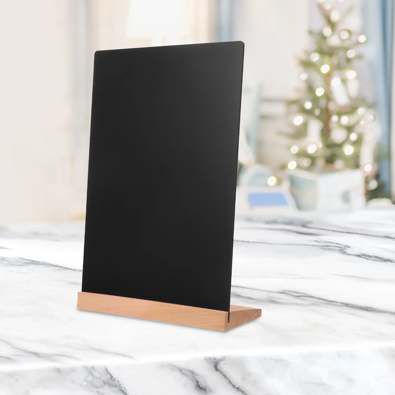 1 set Hand-Drawn Small Chalkboard Standing Desktop Display Sign Multi-Functional Erasable Menu Board For Cafe Wedding Restaurant