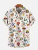 Men's Hawaiian Shirts with Mexican Arts