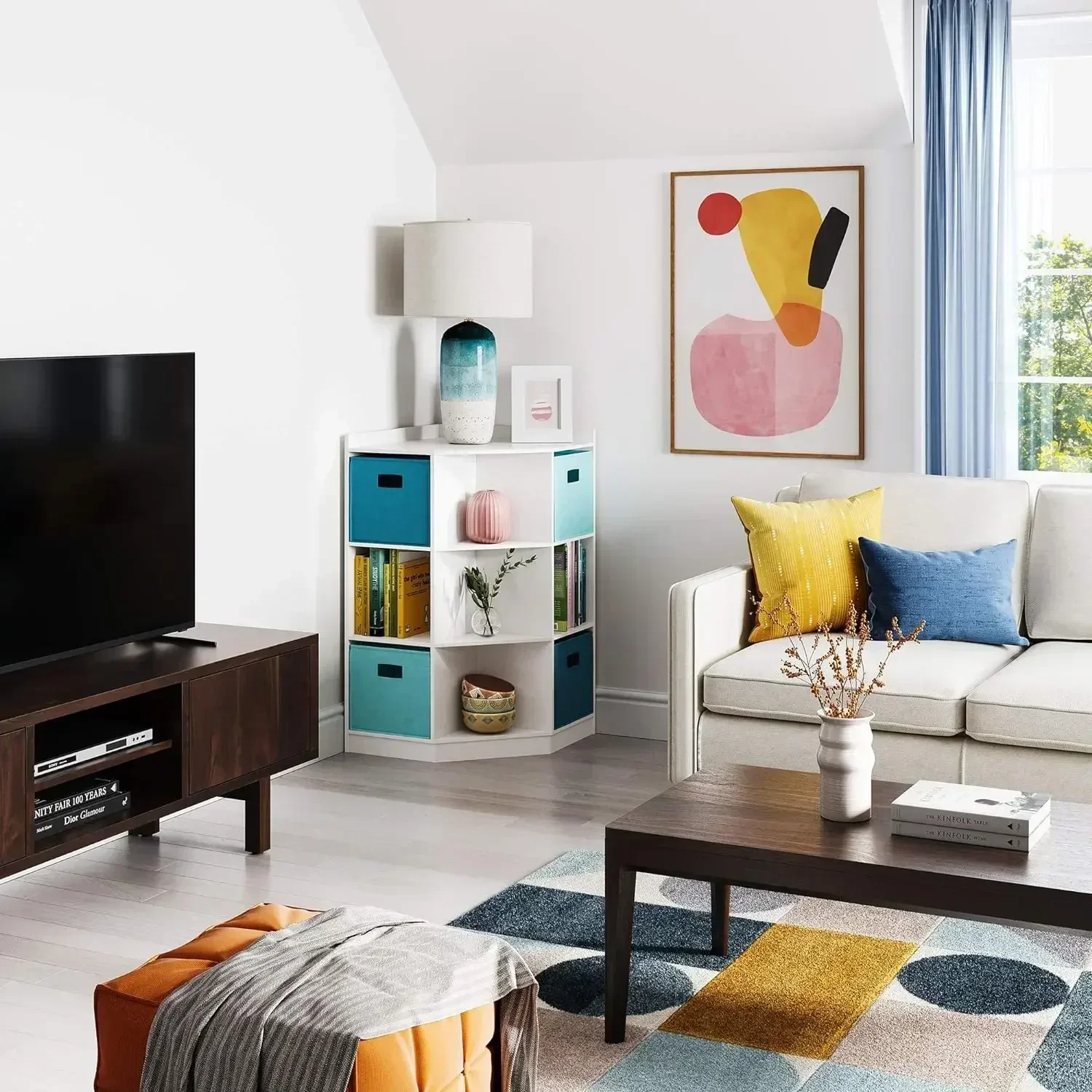 RiverRidge Meuble d'angle blanc, 02-144