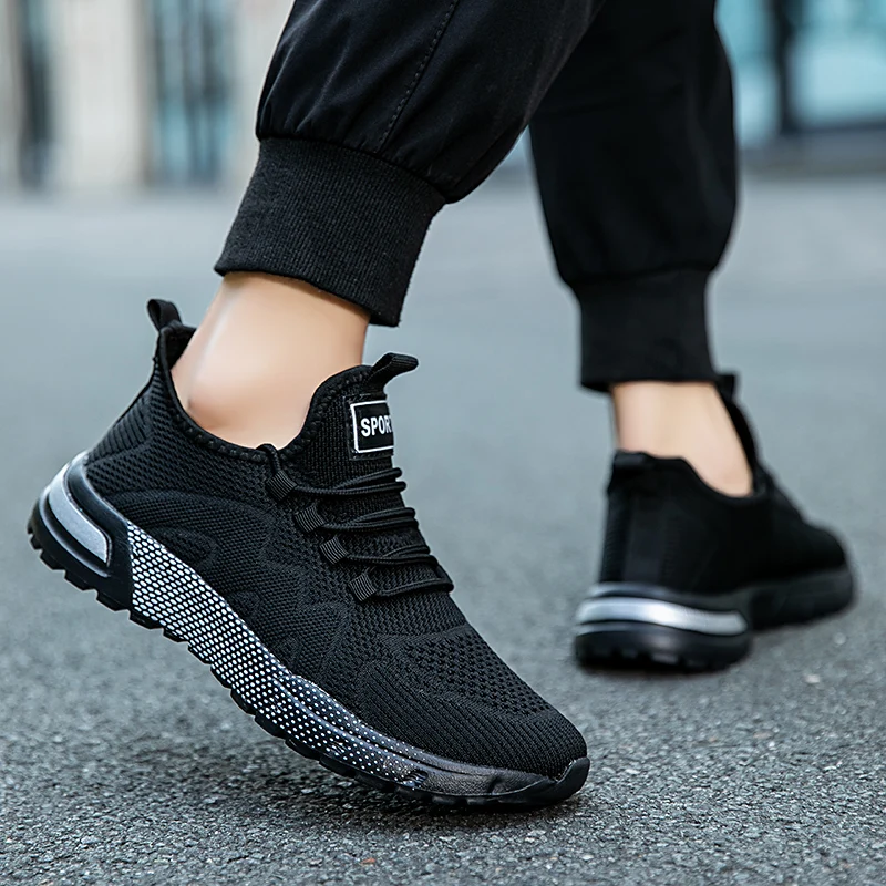 

MAEDEF Men's Sneakers Running Shoes for Men Breathable Wear Resistant Sports Shoes Mens Trendy Tennis White Shoes Man Sneakers