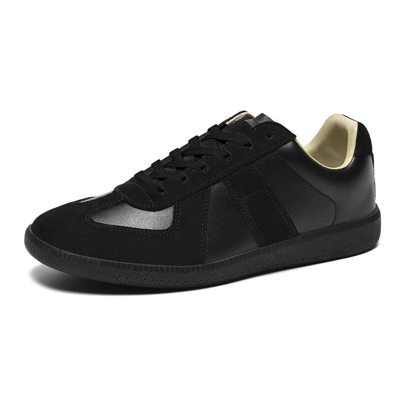 Herren Retro Wildleder Freizeitschuhe Schnürschuhe Flache Skateschuhe Bequeme Rutschfeste Sportschuhe für Männer – Detail 25
