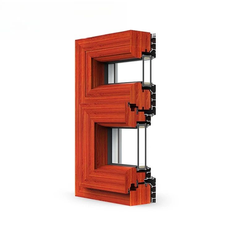 Villa casement window inside open inverted Yunnan Wenshan self-built house wood bag anti-theft window aluminum window