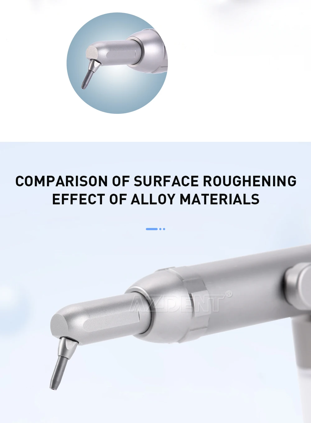 AZDENT Dental Aluminiumoxid Sandstrahlen Polierer MicroBlaster Wasser Spray Zahnmedizin Ausrüstung Werkzeug 2/4 Löcher mit Düse – Detail 3