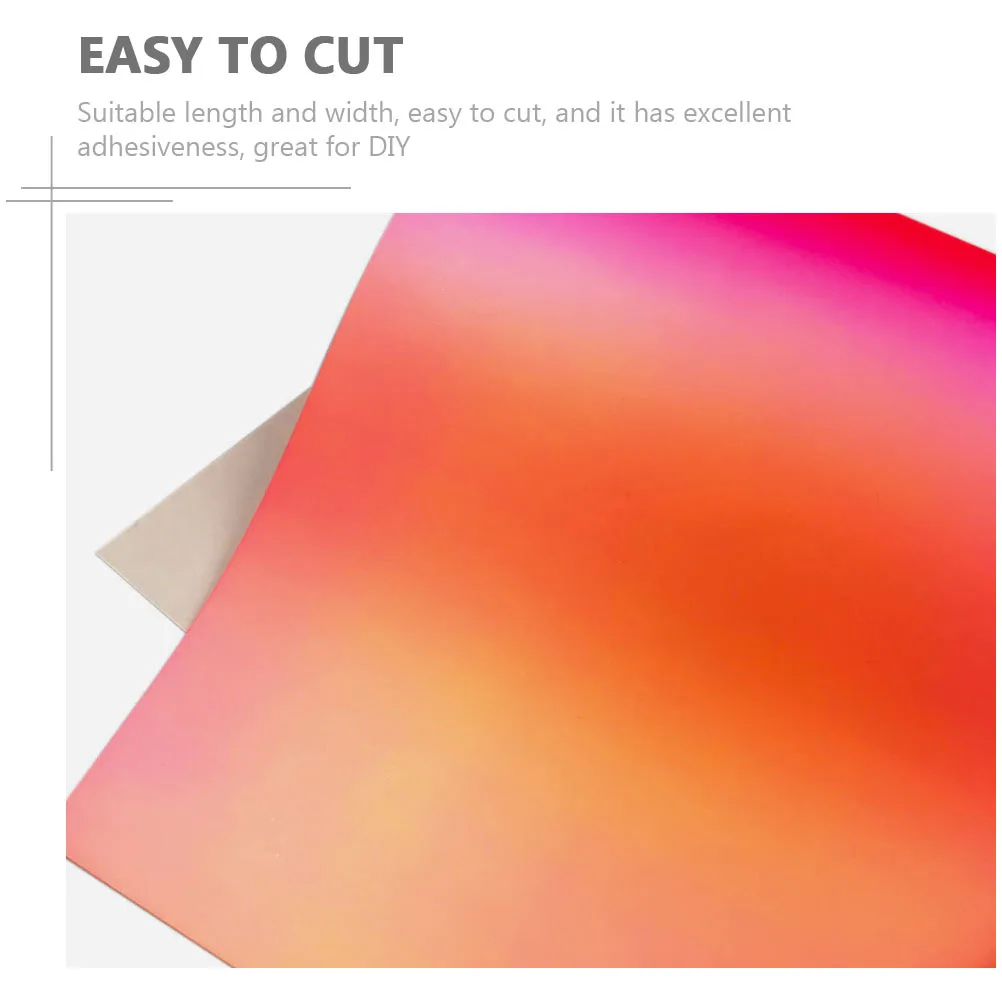 

4 Sheets Color Changing Adhesive Vinyl Stickers DIY Decals for Cups Cars Walls Summer Party Decoration Craft Summer Cup Decals