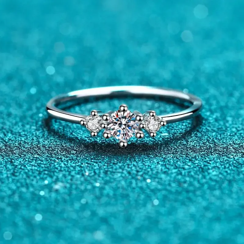 

Роскошные платиновые кольца Pt950 для женщин кольцо с шестью зубцами бриллиантовое кольцо с муассанитом 18K Свадебные ювелирные изделия кольца тип основной камень пол