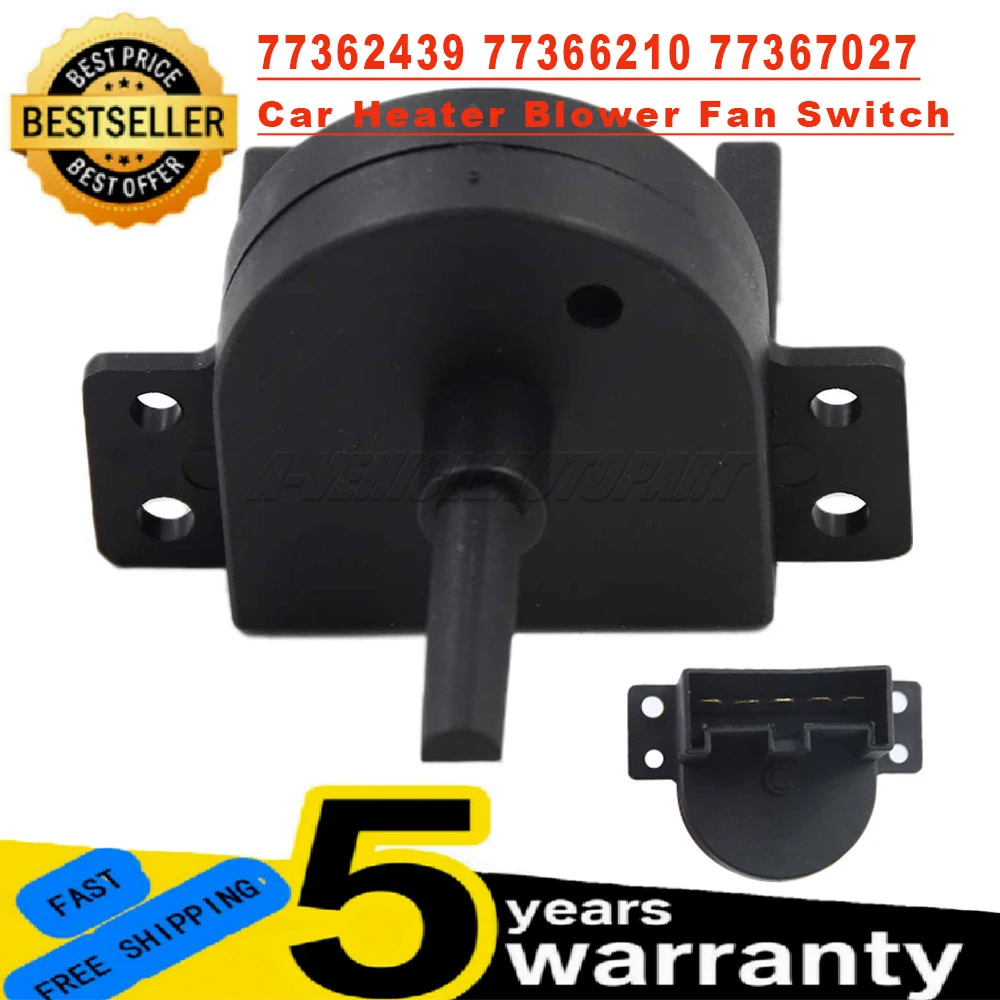 77362439 77366210 77367027 For Fiat Ducato Peugeot Boxer Citroen Relay Heater Blower Fan Switch 1614183080 1609029980