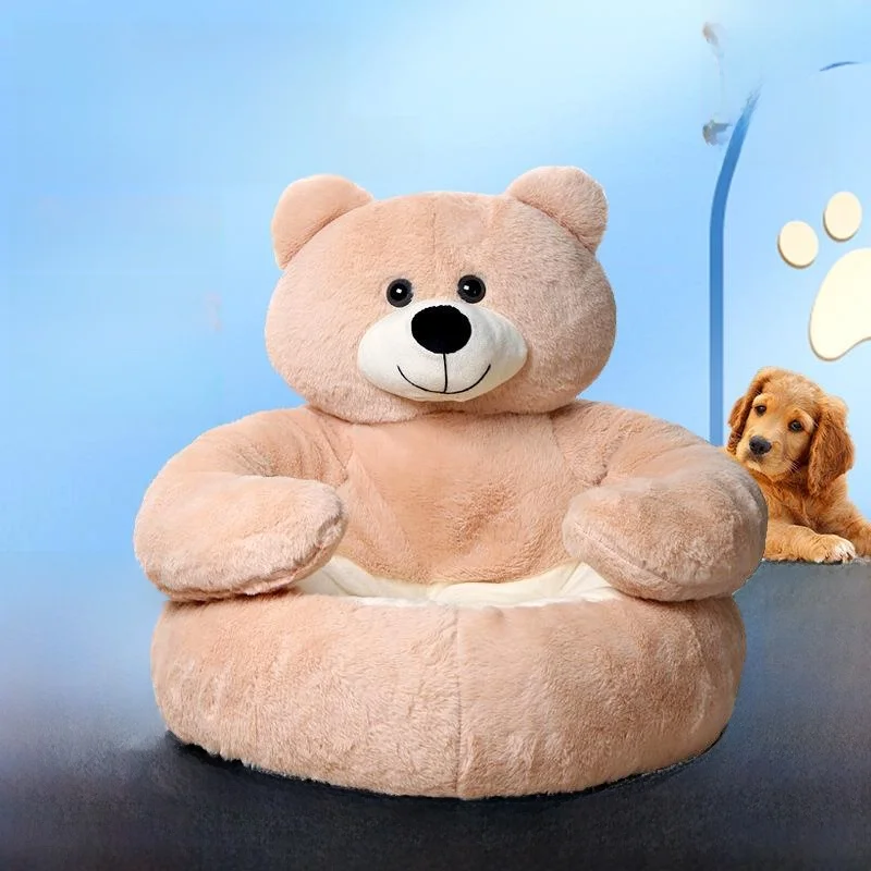 

Thickened Long Fur Dog Bed Winter Warm House Style Villa Pet Mat Small to Medium Dogs Cats Blanket Cozy Cuddly Pet Bed