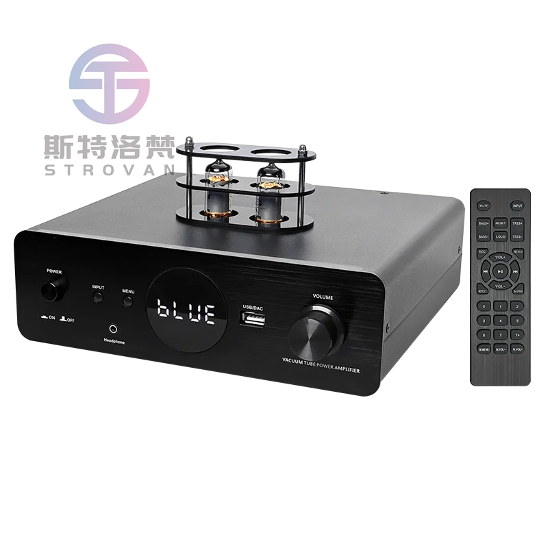 2-channel 2-tube Audio Power Amplifier for Audio System, Stereo Tube Amplifier
