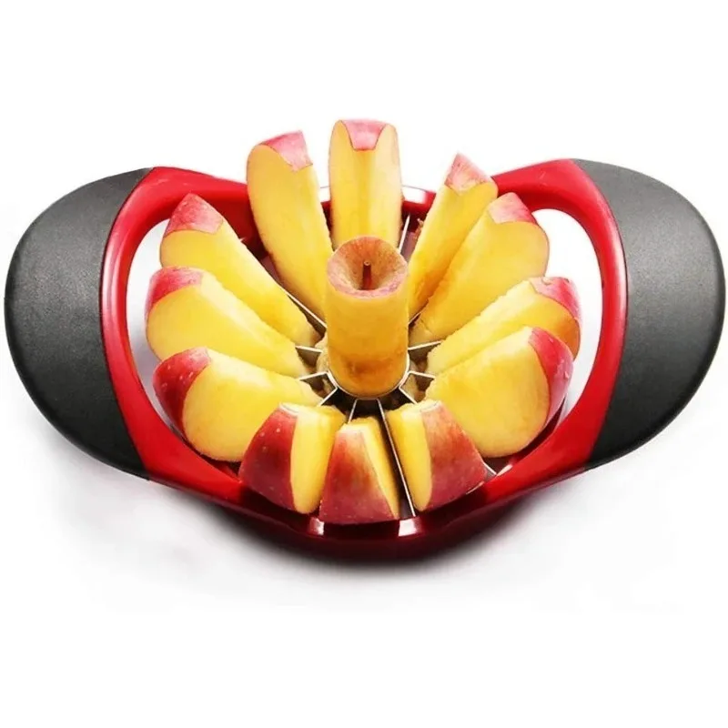 Utensilio de Cocina Multifuncional para Cortar Frutas, Cortador y Descorazonador de Manzanas de Acero Inoxidable, Pelador de Manzanas Superafilado