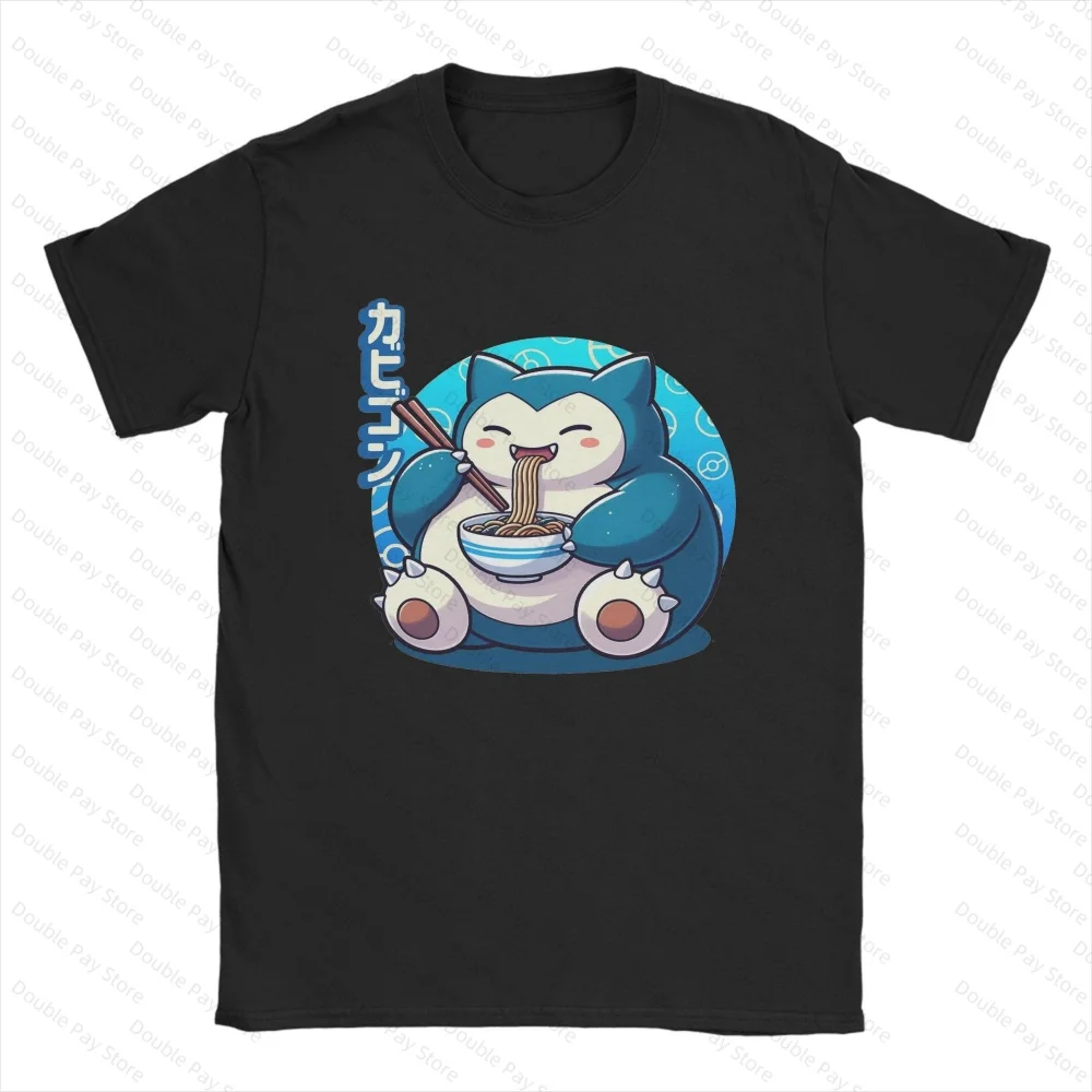 Bandai Pokemon T-Shirt Herren Baumwolle Freizeit-T-Shirt Rundhals Kurzarm Kleidung Sommer Sport Casual Halbarm-Oberteile
