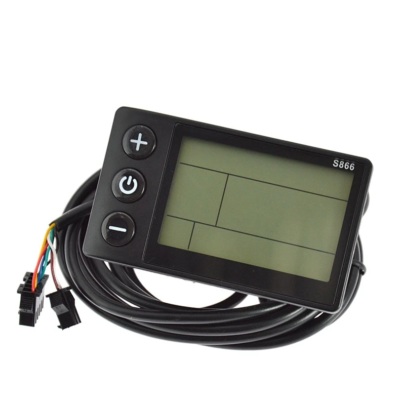 Electric Bicycle 1000W Brushless Motor Intelligent Controller LCD Liquid Crystal Meter Modification Replacement Set S866