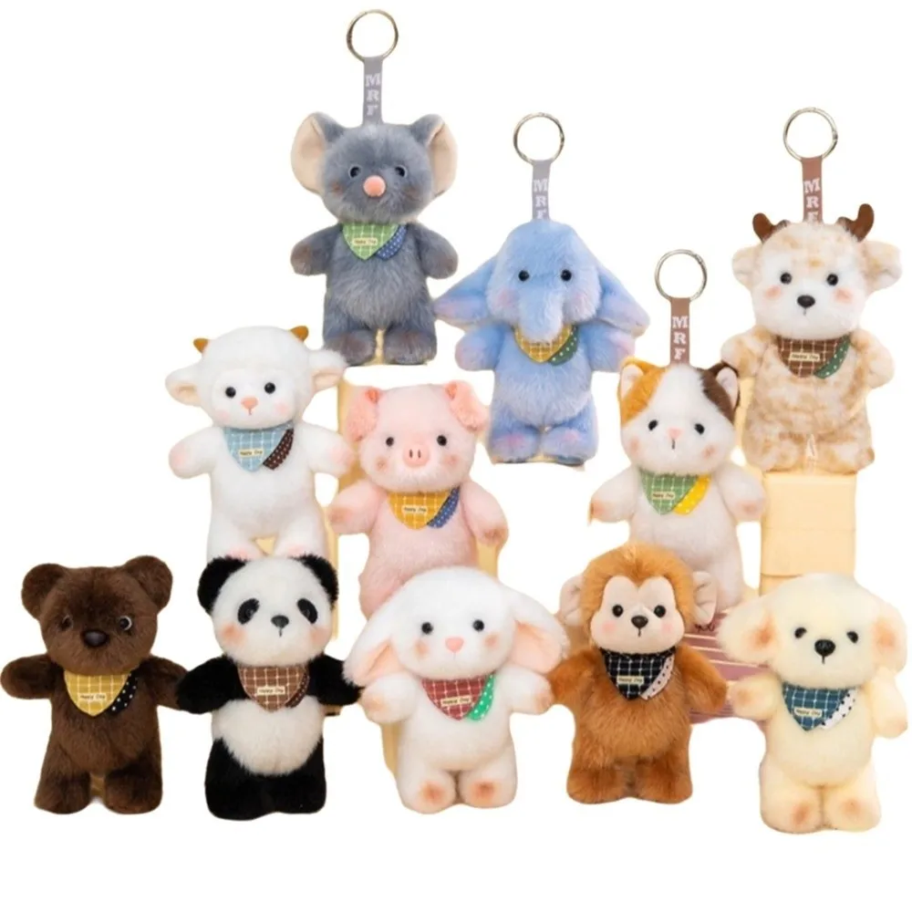 Learning Partner 14cm Size Animal Pendant Super Soft Cartoon Design High Quality Kawaii Style Gifts for Girls