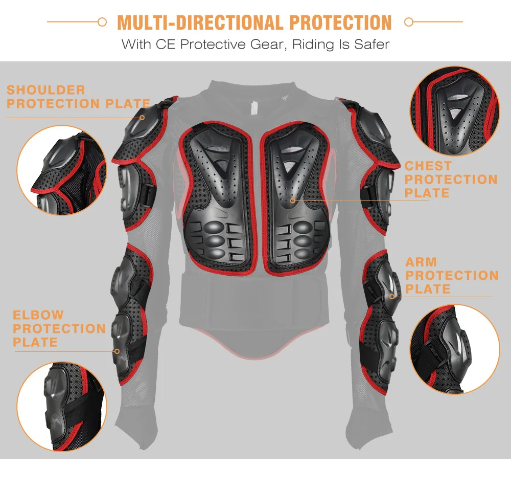 Chaqueta protectora de Motocross para hombre, traje de protección corporal, equipo de protección de tortuga, ropa de montar