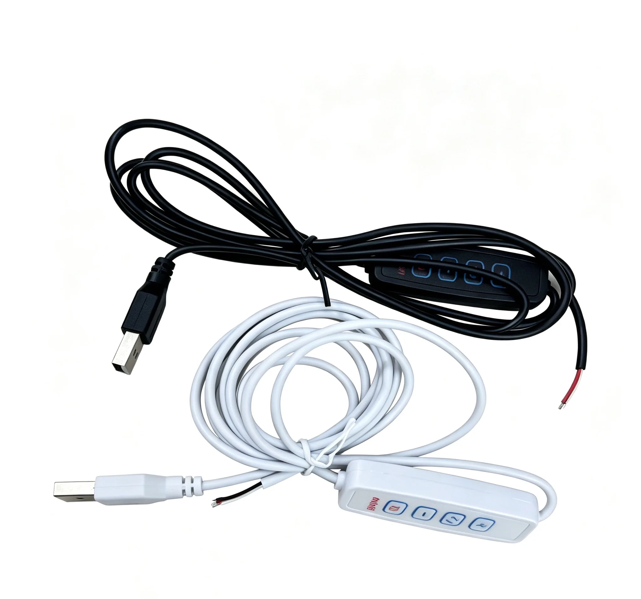 1pcs 5V USB Port Power Supply Line Dimming Color-Matching Extension LED Dimmer Cable With ON OFF Switch Adapter For LED Ligh