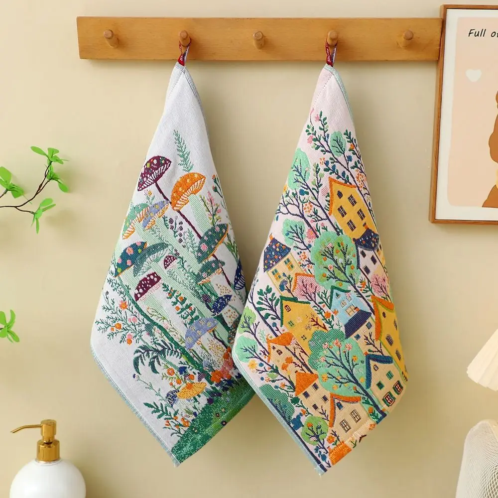 New 34x40cm Large Hand Towel Quick Dry 4 Layer Cotton Gauze Kitchen Towel Decorative Pure Cotton Dish Cloth Home Restaurant