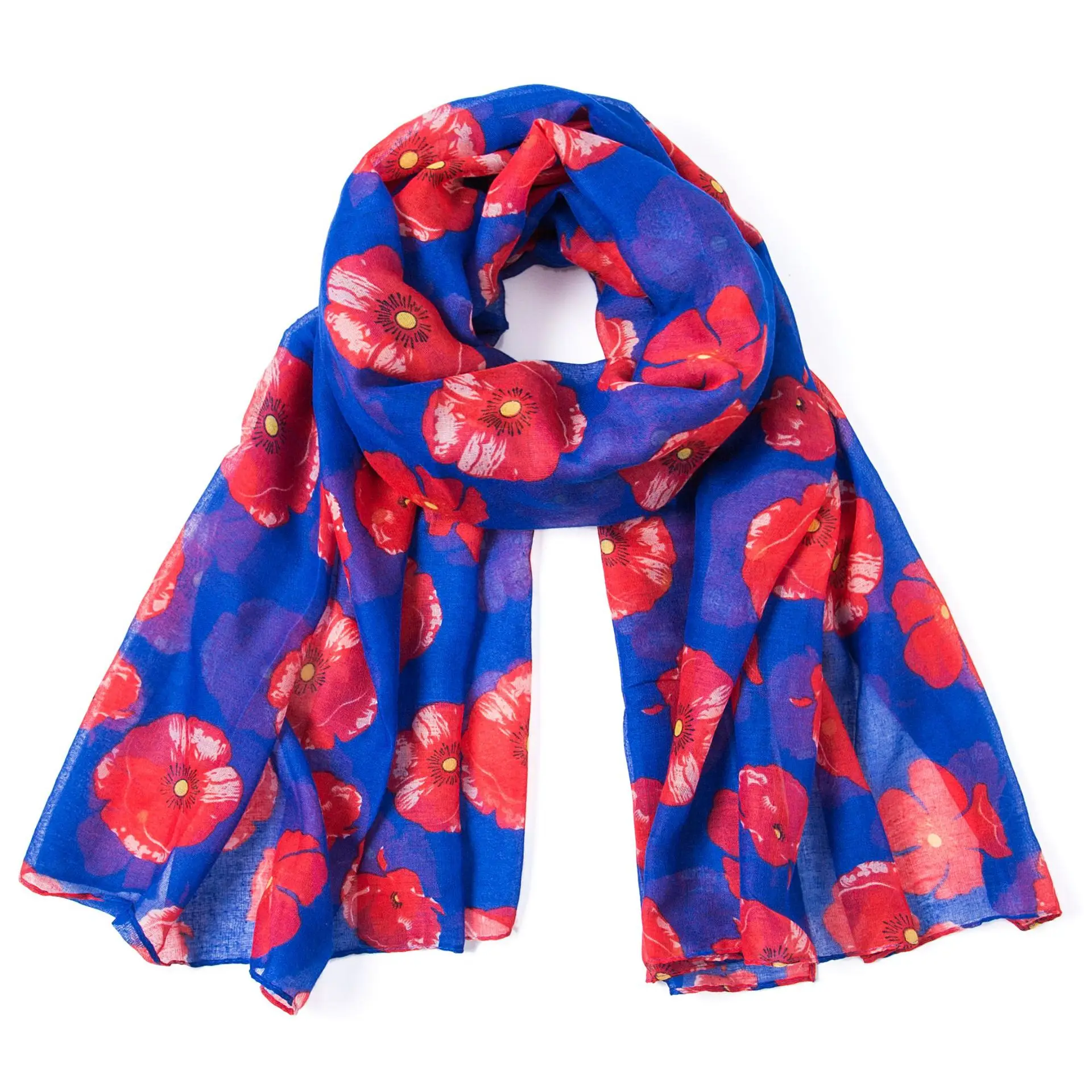 Fashion Floral Print Scarf Women Winter Thicken Cotton Neck Warmer Scarves Lady High Quality Shawl Female Neckerchief Hairband