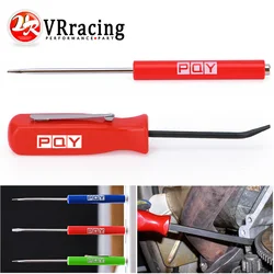 Mini Pocket Clips Screwdriver Strong Magnetic Slotted + Pocket Pry Bar Short Angled Operating Handy Tool 4-Sided Grip Car Repair