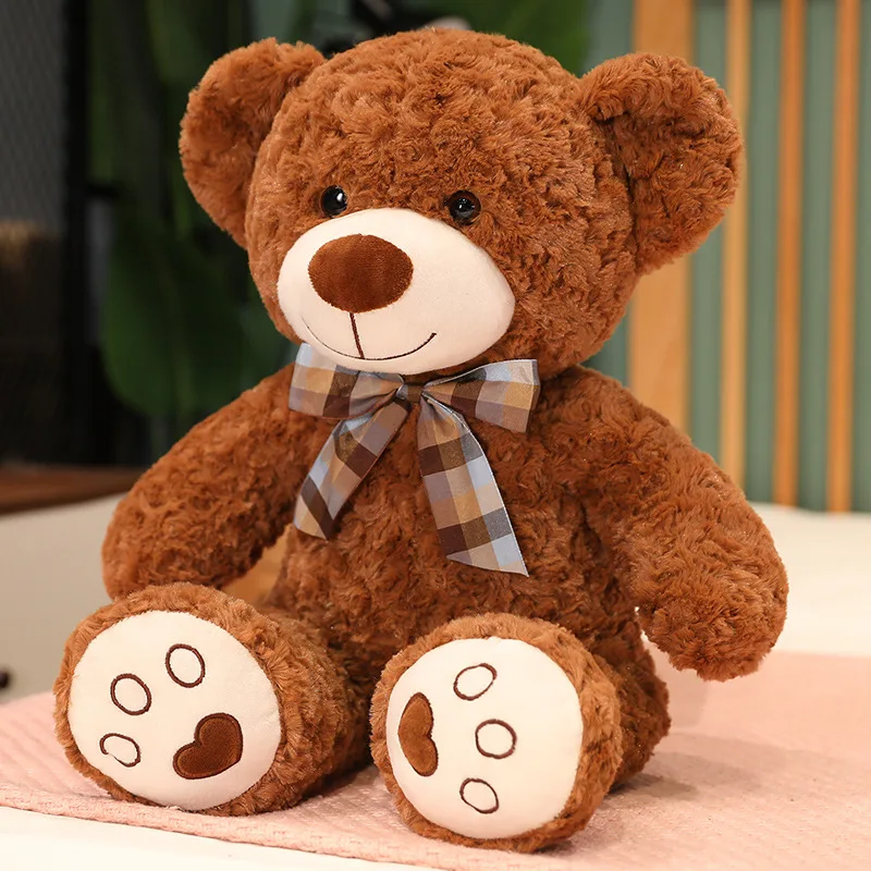 35/50/60CM Nette Klassische Teddybär Plüsch Spielzeug Kawaii Fliege Bär Plushie Kissen Gefüllte Weiche Puppen für Kinder Mädchen Liebhaber Geschenke – Detail 25