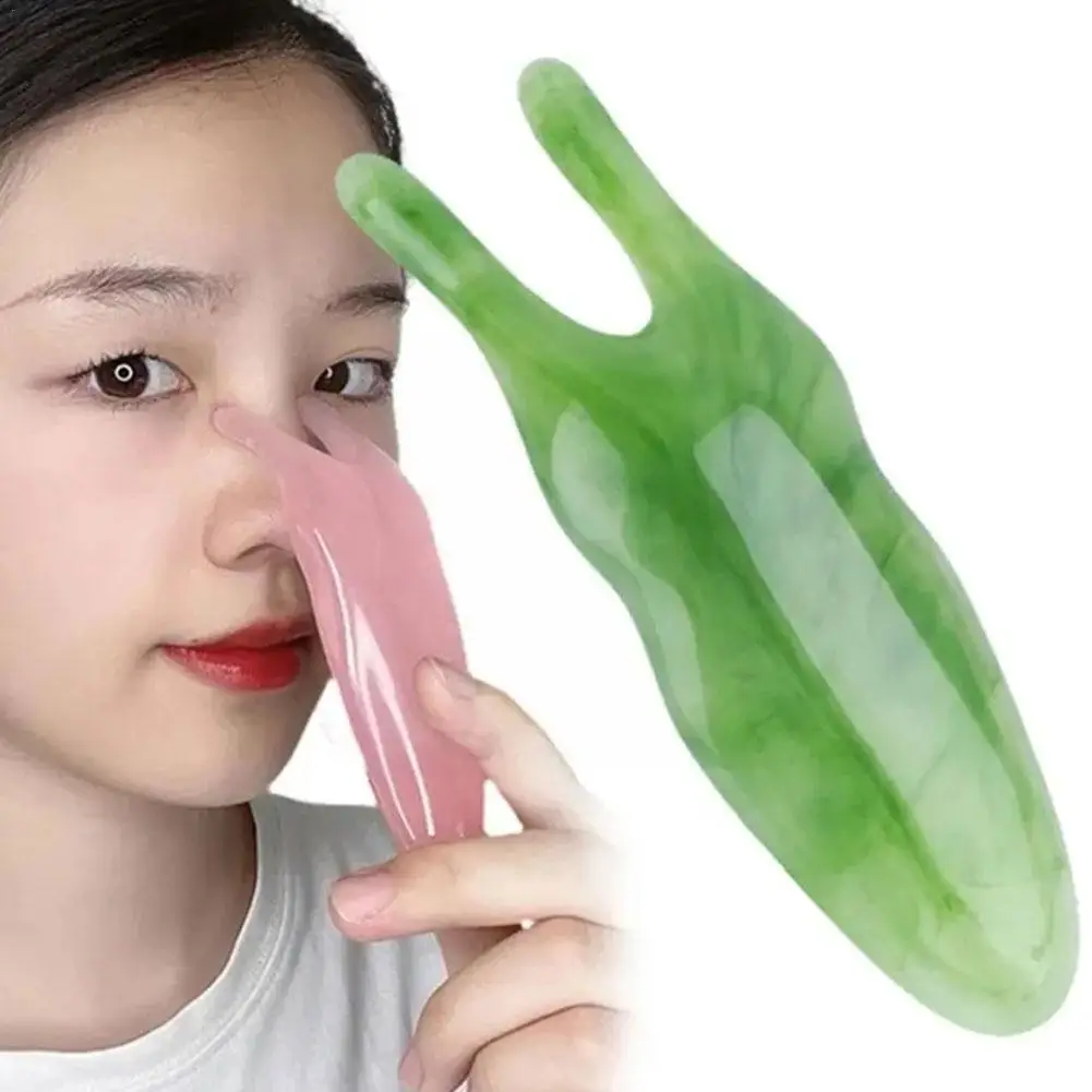 Nose Face Massage Multifuctional Massager Nose Shaper Device Two-angle Massage Nasal Snail Nose Scraping Scraper Board Tool J4Q2