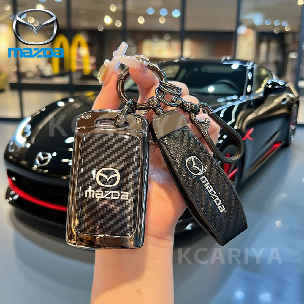 Auto Schlüssel Abdeckung Fall Halter Shell Schutz Fob Für Mazda 3Alexa CX30 CX-4 CX5 CX-5 CX8 CX-8 CX-30 CX9 CX-9 Schlüsselbund Zubehör