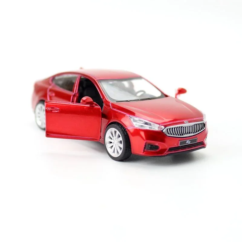Mini coche de aleación KIA K7 a escala 1:41, vehículo de juguete de Metal fundido a presión, modelo de coche de alta simulación, juguetes de colección en miniatura, regalo