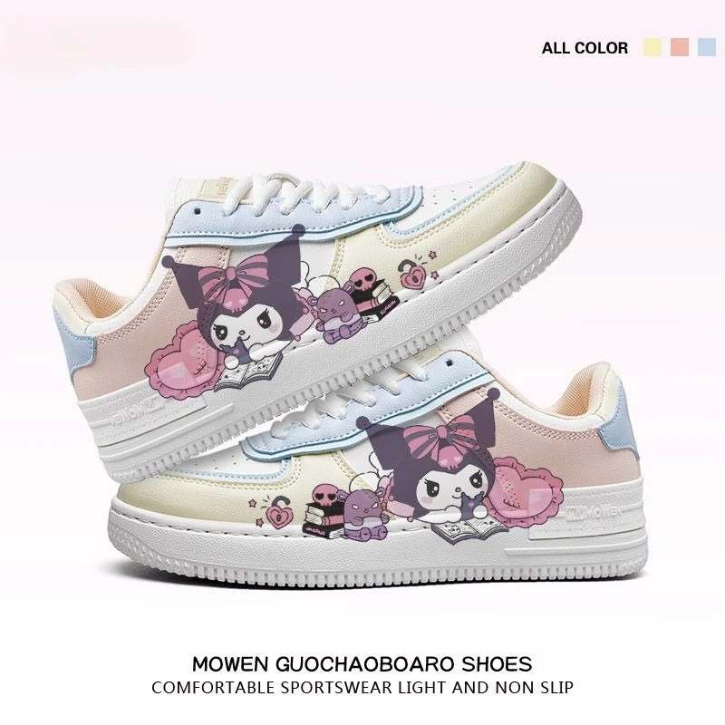 

Cartoon Cinnamoroll Shoes for Adult Girls White Sneakers Student Casual Flat Shoes Low State Walking Shoes Women Sneakers