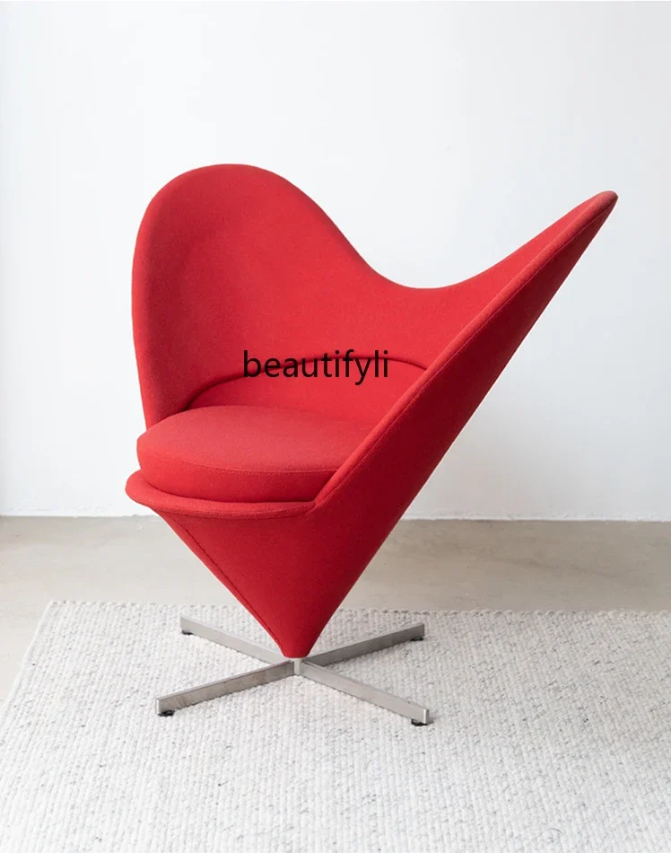 

Single casual sofa chair rotatable fabric love chair clothing store display