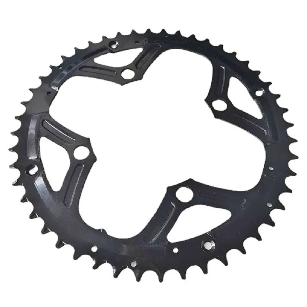 104 BCD 48T 7/8/9 Speed Road Bike Bicycle Chainring Dish MTB Bike Black Steel Chainring Bicycle Chainwheel Crankset Bike Parts