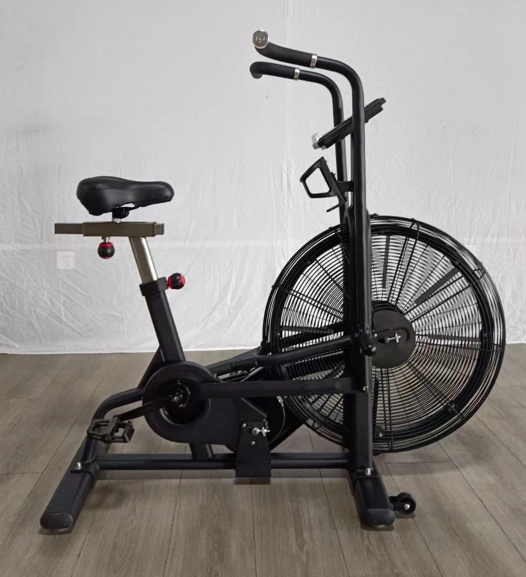 New arrival commercial black air bike for cardio training cross fit gym equipment air bike