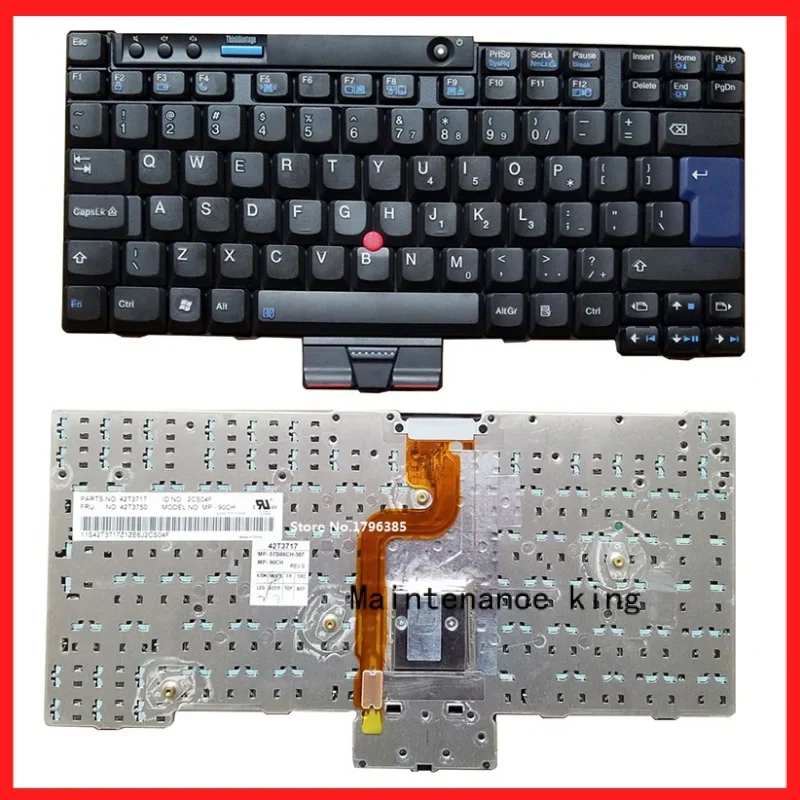 

SSEA New English Keyboard For IBM Lenovo X200 X201 X200S X200T X201I X201S Laptop US Keyboard