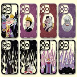 Funda de teléfono de Halloween para Samsung, carcasa suave de TPU transparente Ultra 5G, Blancanieves, divertida, para S24, S23, S22, S21, S20, S10 FE, Note20 Plus