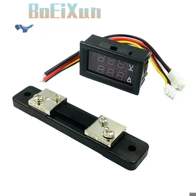 DC 0-100V 10A Digital Voltmeter Ammeter Dual Display Voltage Detector Current Meter Panel Amp Volt Gauge 0.28