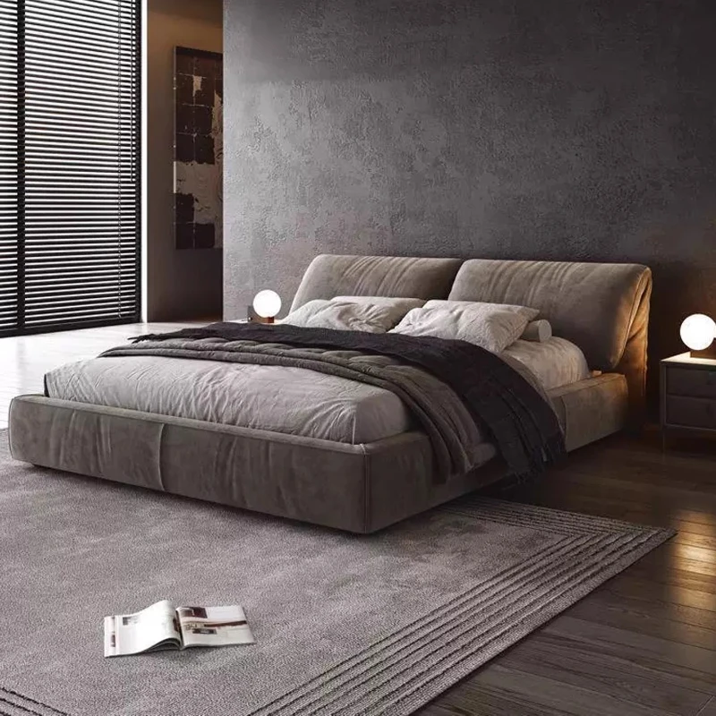 Cama doble americana negra, diseño de almacenamiento, cama doble de bronceado ajustable, Muebles blancos japoneses Para El Hogar, Muebles de dormitorio