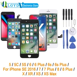 TFT LCD Screen for iPhone 5 5C 5S 6 6Plus 6s Plus / iPhone SE 2016 / 7-Plus 8-Plus, HD Incell LCD Screen For iPhone X  XR XS Max