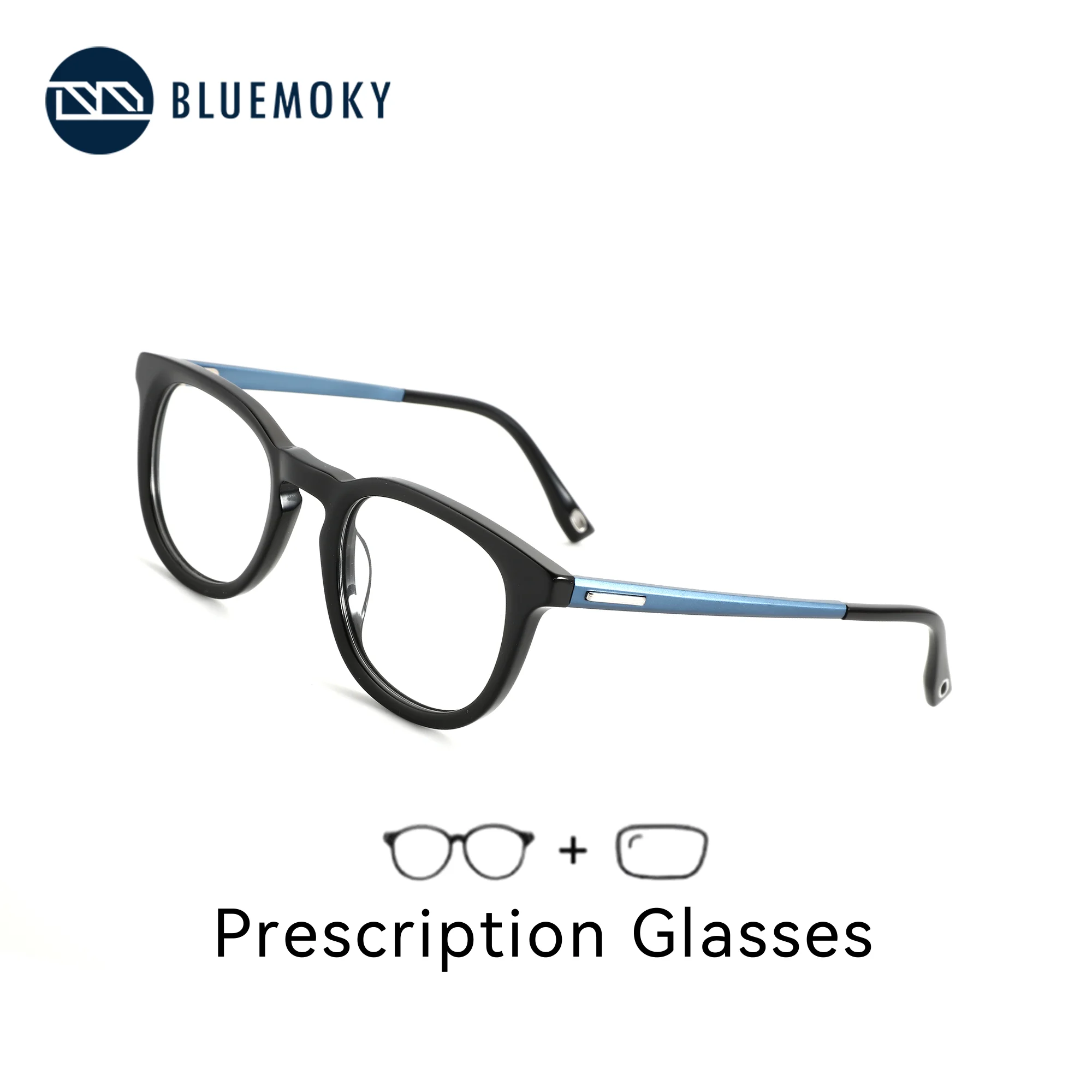 

BLUEMOKY Modish Square Acetate Prescription Glasses For Men Myopia Optical Lenses With Recipe Photochromic Eyeglasses