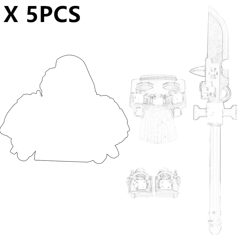 

Gold Grey Black Knight Characters Sword Shield Accessories Weapons Medieval Building Blocks Children's Toys Birthday Gifts