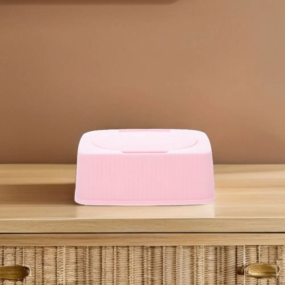 4Pcs Wet Tissue Storage Box Reusable Plastic Wipe Container Compact Design for Home Car Travel Care Makeup Removal Daily