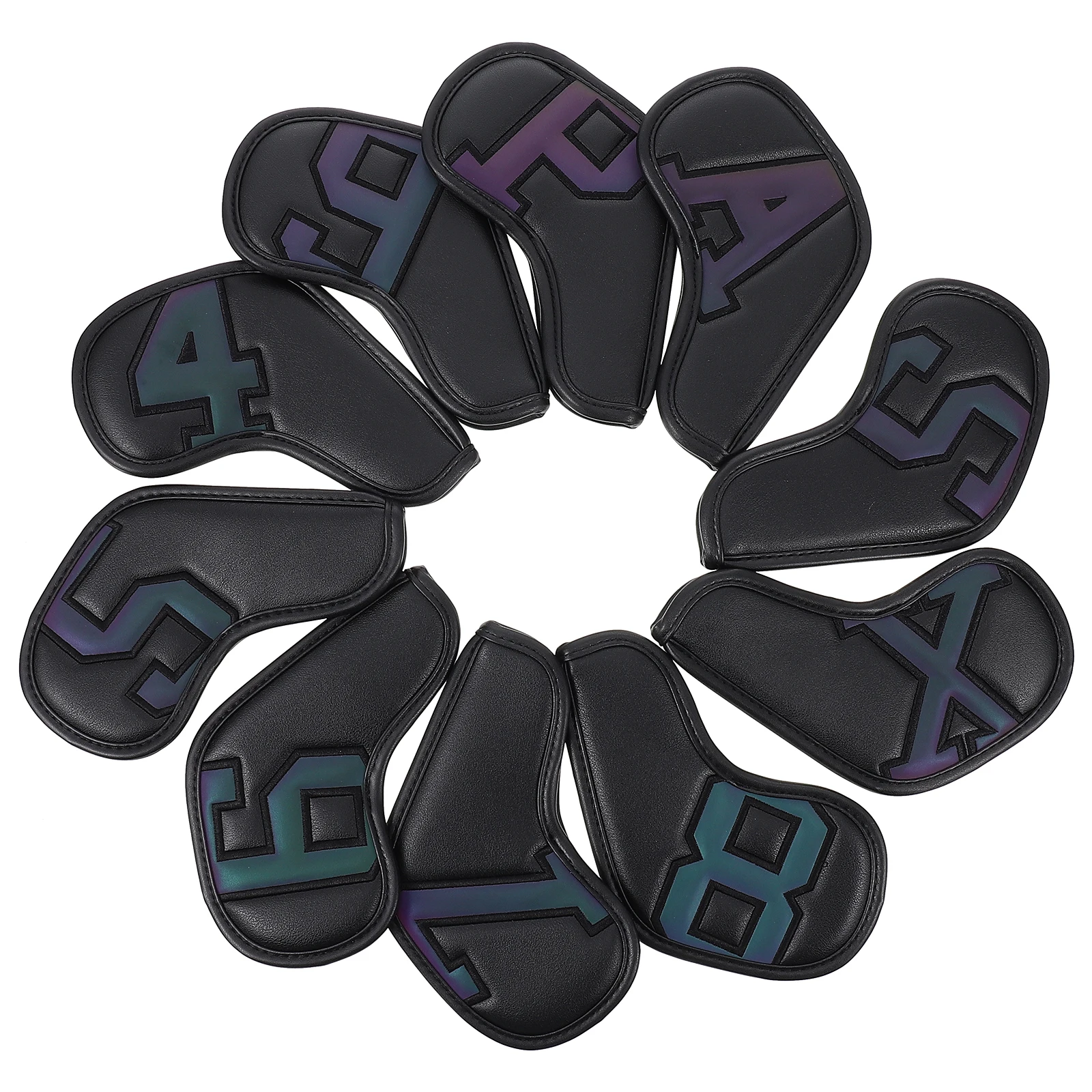 

10 Pcs Putter Golf Iron Cover Covers for Clubs Golfs Protector Accessories Head Women