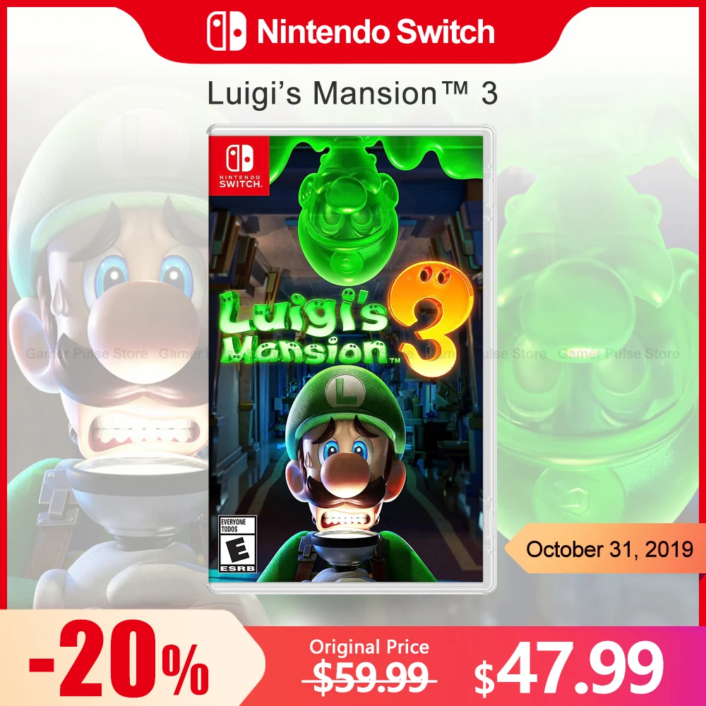 Luigi ‘ s Mansion 3 Nintendo Switch Game Deals 100% Official Original Physical Game Card Adventure Genre for Switch OLED Lite