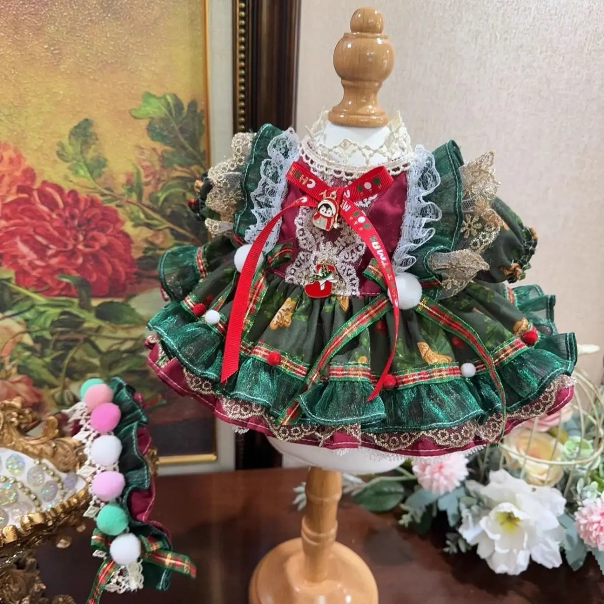 

Рождественская одежда для куклы 17 см, наряд для куклы Лабу, дизайнерская роскошная рождественская одежда, великолепное платье Лолиты, аксессуары для игрушек в стиле аниме