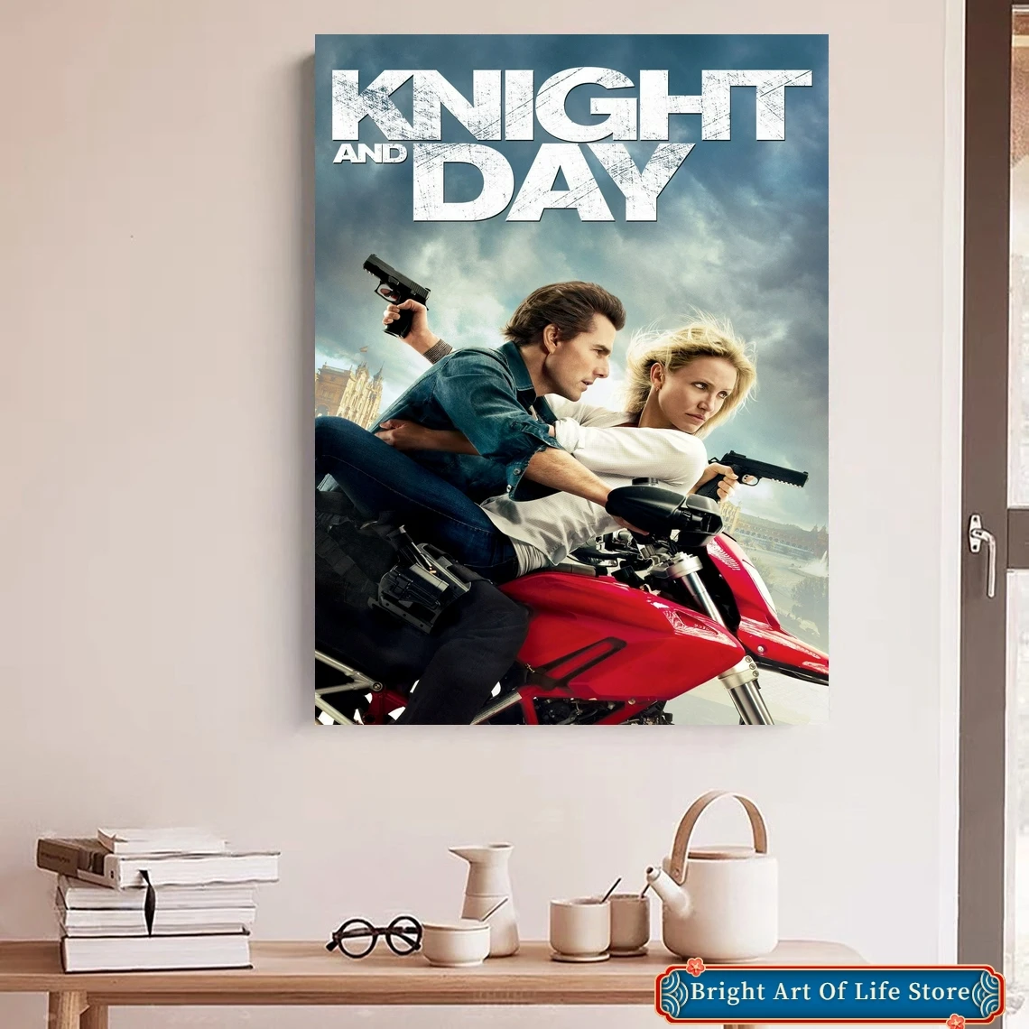 

Knight and Day (2010) Movie Poster Star Actor Art Cover Canvas Print Decorative Painting (No Frame)